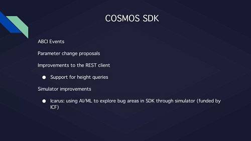 ABCI是Cosmos中的應用區塊鏈接口，連接狀態機和Tendermint底層共識。ABCI 事件可以標記驗證人被罰沒或者獲得通脹獎勵等事件。